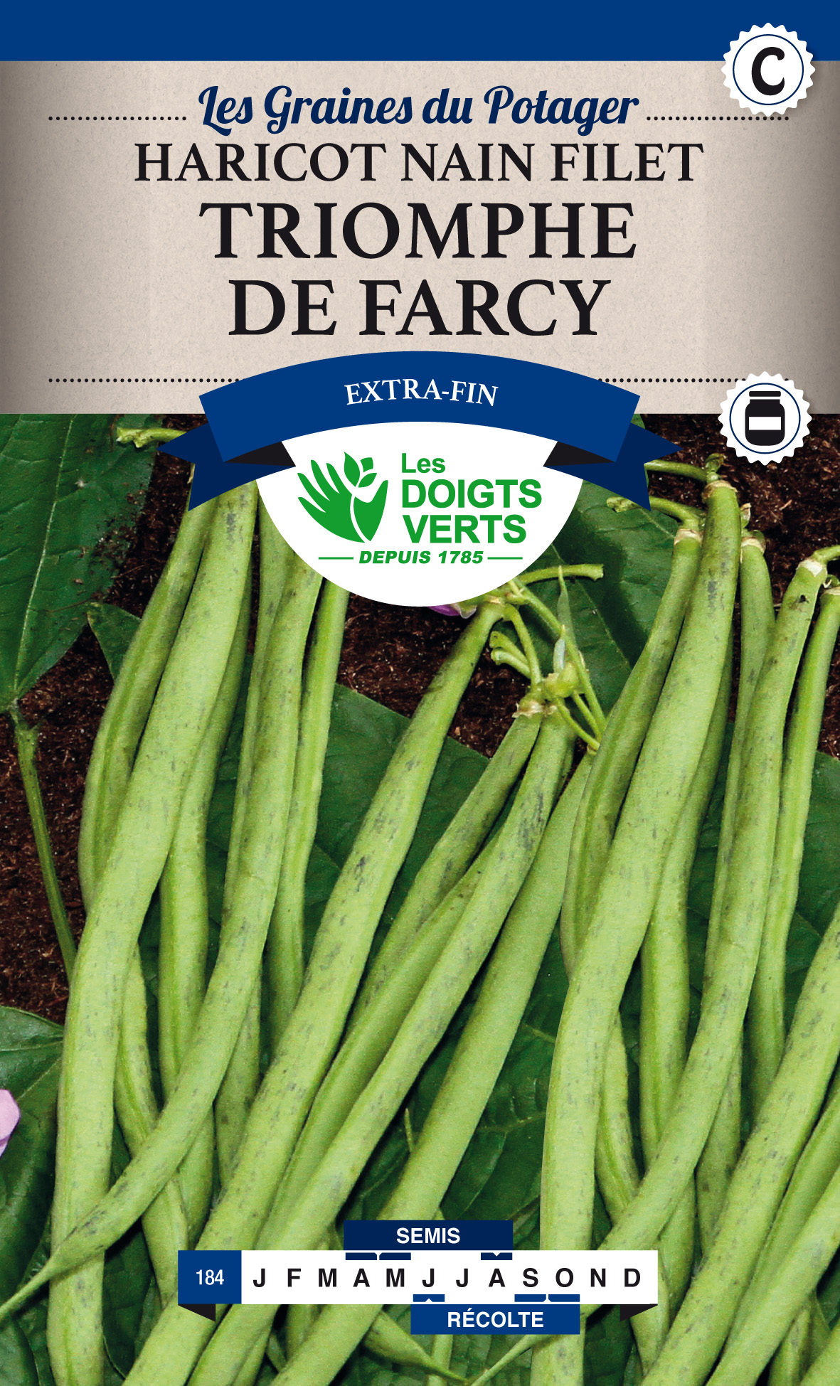 Beans Dwarf French Filet Triomphe De Farcy Buy Beans Dwarf French